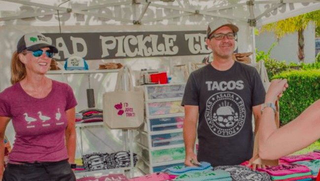 bad pickle tees ecommerce events