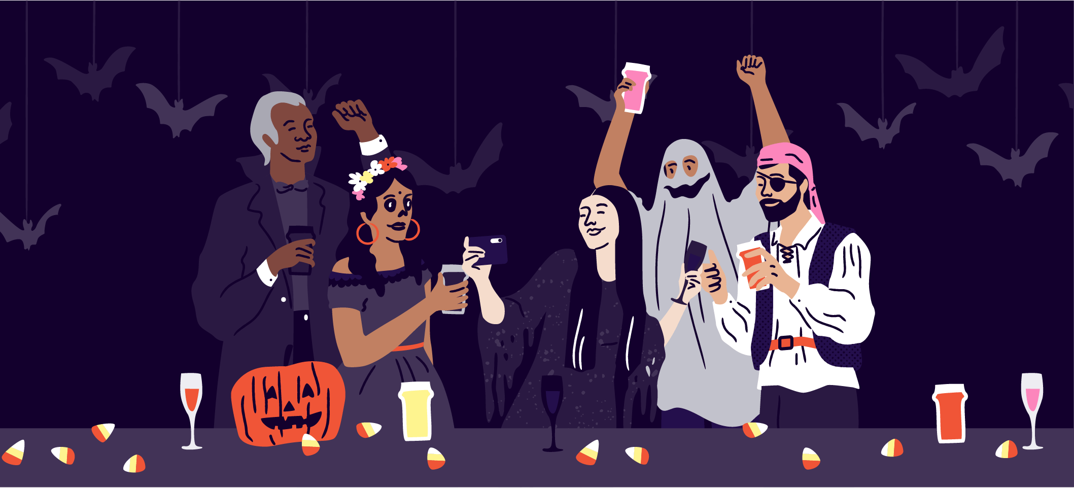 Halloween Party Illustration