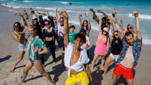 People dancing at an event