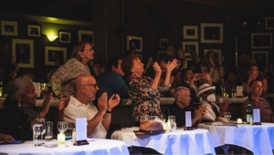 Attendees applauding