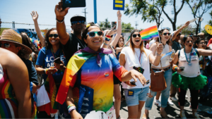 People at Pride Parade